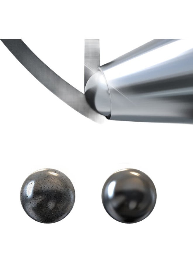 Deli Smooth Retractable Gel Pen, 0.5Mm Bullet Tip, Metal Spray Paint Finish, Black, 12 Pens/Box, A12 - Image 1