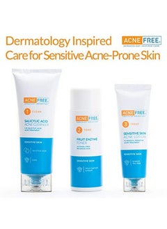 AcneFree Acne Free Sensitive Skin 24 Hr Clearing System 3 Step Acne Treatment Kit  - Image 3