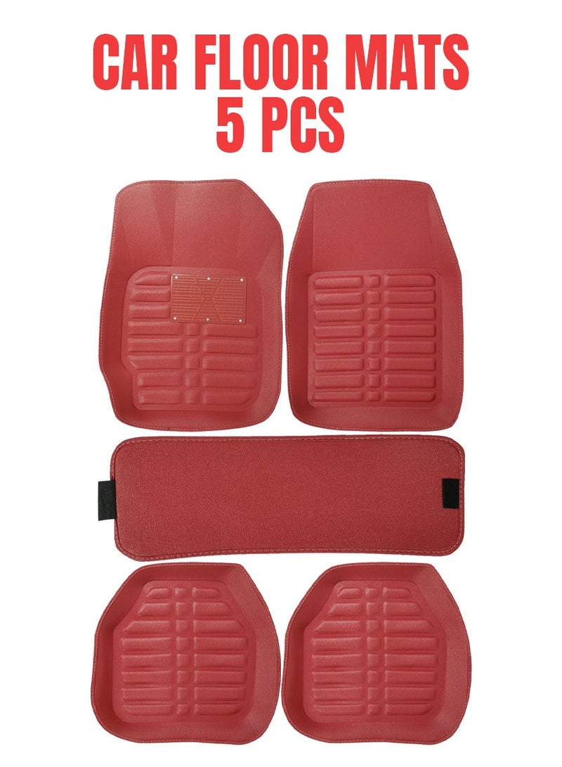 Car Mat Set 5Pcs/Set Car Floor Mat, Car Mat Better Grip Easy To Clean - Image 1