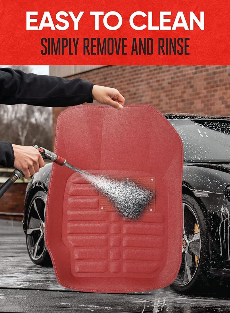 Car Mat Set 5Pcs/Set Car Floor Mat, Car Mat Better Grip Easy To Clean - Image 4