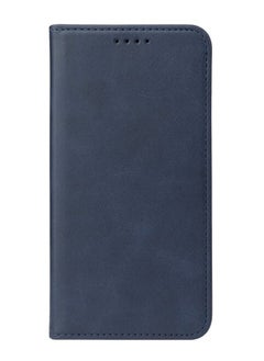 ماركة غير محددة جراب هاتف جلدي بإغلاق مغناطيسي لهاتف Xiaomi Redmi Note 11S 5G (أزرق)  - Image 1