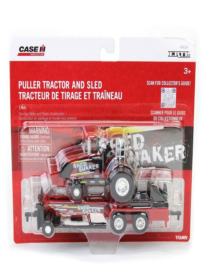 Case IH ERTL 1/64 Shed Shaker Pulling Tractor with Sled 47619 - Image 5