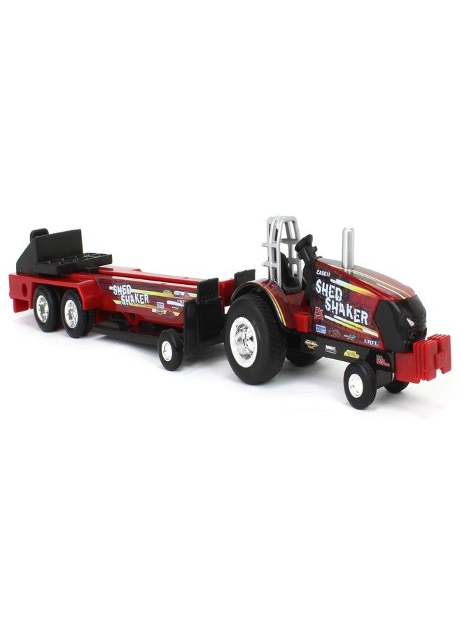 Case IH ERTL 1/64 Shed Shaker Pulling Tractor with Sled 47619 - Image 2