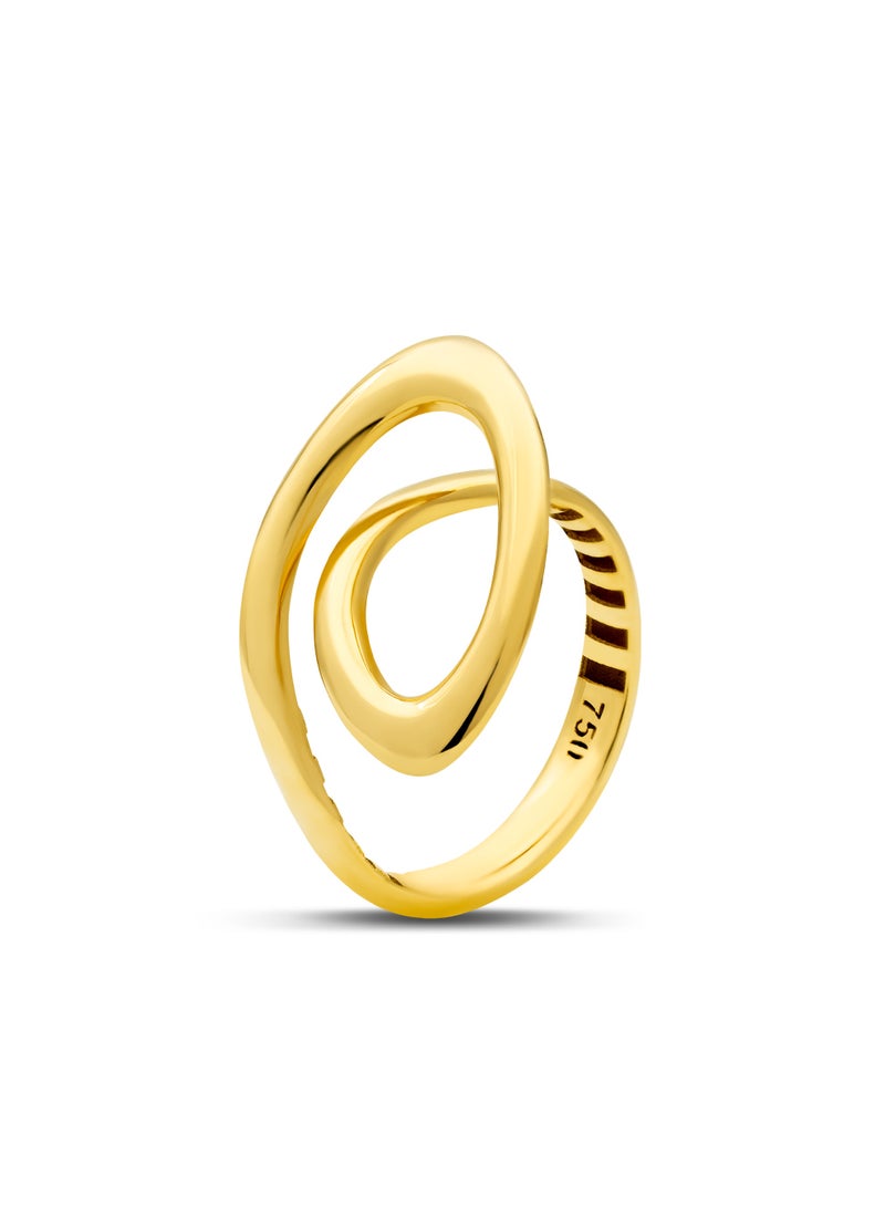 18K Real Gold Women’s Ring - Premium Finish & Elegant Style - 2.88 Gram