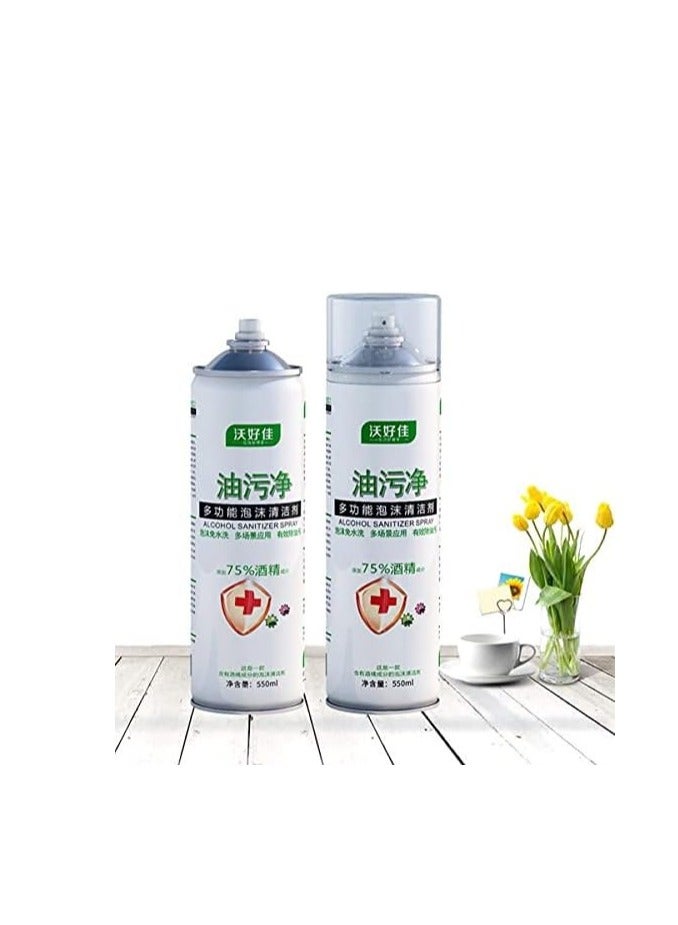 Generic multifunctional foam cleaner for kitchen oil stain removal household appliances gas stove outside of automobiles sanitizer spray oil stain cleaner 550ml  - Image 3