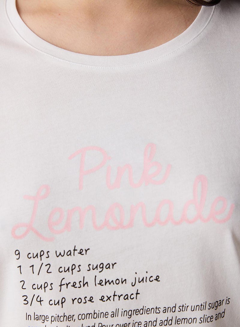 بنتي طقم بيجامة ليمون وردي - Image 4