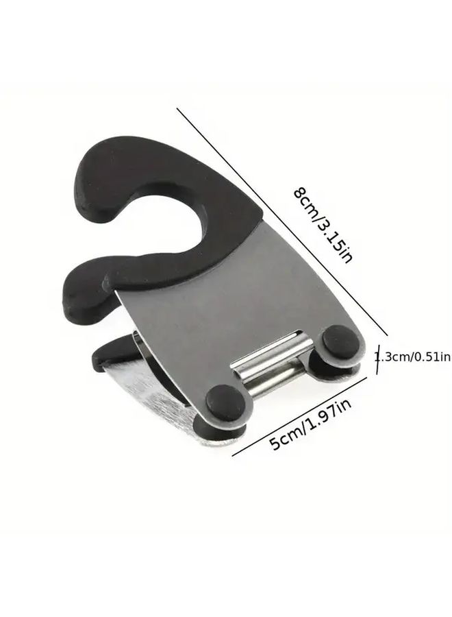 Black Stainless Steel Kitchen Organizer Rack With Heat Resistant Spoon Holder - Image 3