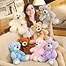 SNOWOLF Teddy Bear Plush Cute Stuffed Animal Toys Pillow Bear Doll Gift for Kids Boys Girls Birthday Christmas Valentines Day 137In35CM Pink - Image 4