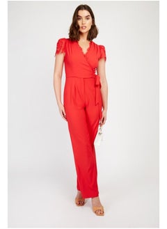 Little Mistress Trim Wrap Jumpsuit  - Image 1