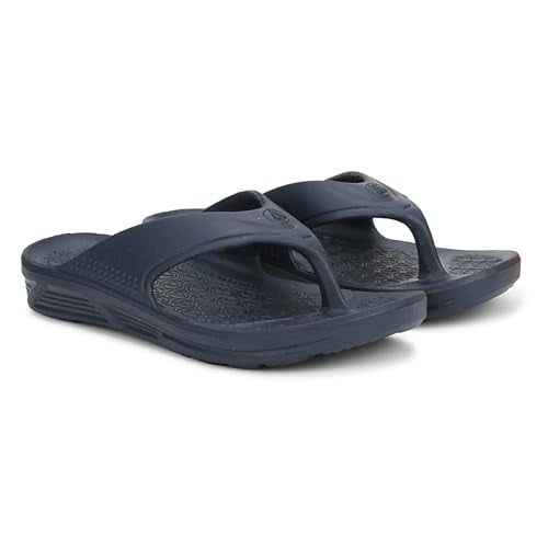 Aqualite AL-1251 Slippers for Men with Comfotable Sole Slip-On Flat Flip Flops, Sliders, Chappal & Comfortable Slipper for Men Navy - Image 2