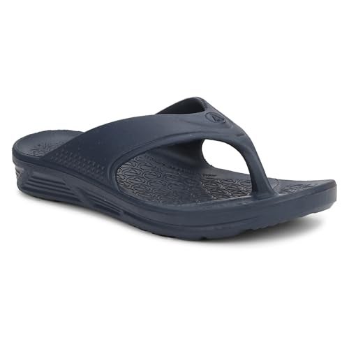 Aqualite AL-1251 Slippers for Men with Comfotable Sole Slip-On Flat Flip Flops, Sliders, Chappal & Comfortable Slipper for Men Navy - Image 3