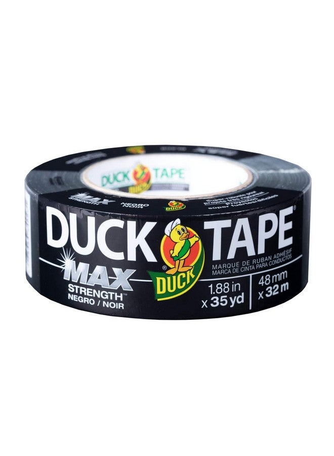 Duck Brand Max Strength Duct Tape, Black, 1-Roll Pack, 1.88 Inch x 35 Yards, 240867 - Image 1