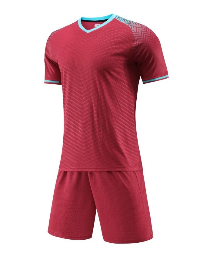 Football Uniform Suit Sweat-absorbent Breathable Summer Adult Children Sports Training Jersey Printing Printing Printing Diy