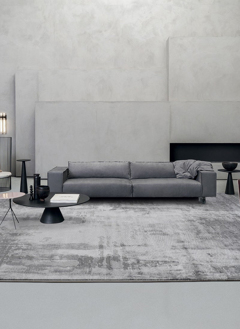 GOOTOY 3D Soft Carpet Living Room Waterproof Area Rug, Non-Slip Backing Washable Floor Mat, Anti-Fouling Large Rugs, Home Decoration Carpets  Neutral Gray Tone Dirt-Resistant 200*290CM - Image 2