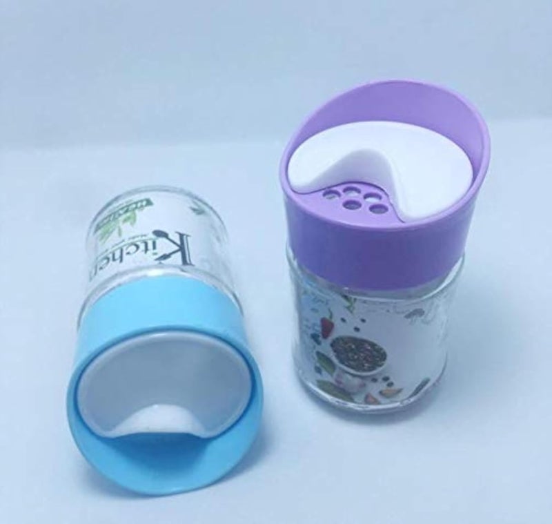 kitchen's Set of 2 Pcs Spices Containers, Multi Color