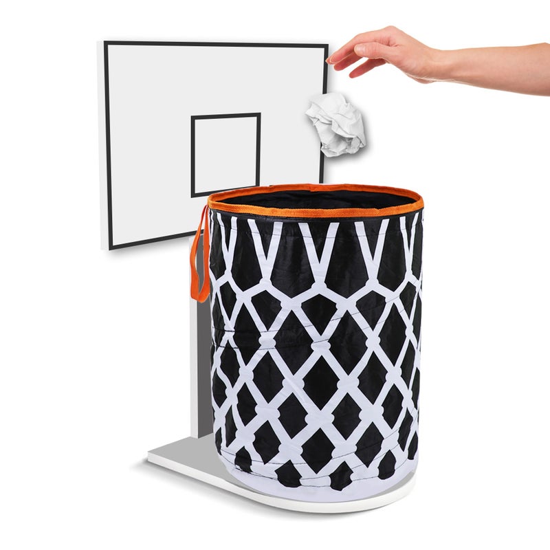 Choicy Trash Can Basketball Hoop, Collapsible Wastebasket Hoop, Basketball Trash Can for Home, Office, Kitchen, Room, Party, Gym, Outdoor - Image 1