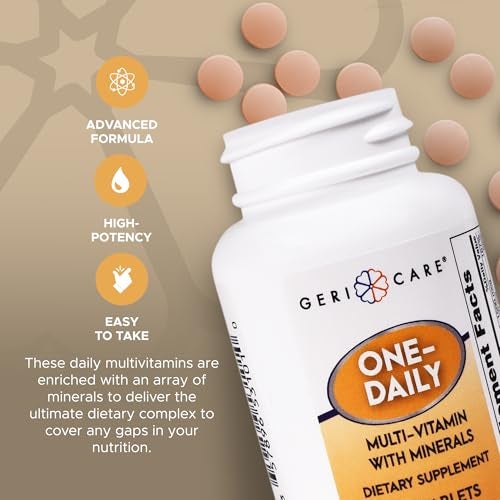 GeriCare One-Daily Multivitamins with Minerals for Men & Women (100 Tablets) by GeriCare| High-Potency Multi-Vitamin & Multimineral Dietary Supplement for Immunity, Energy| Complete Daily Nutritional Support - Image 3