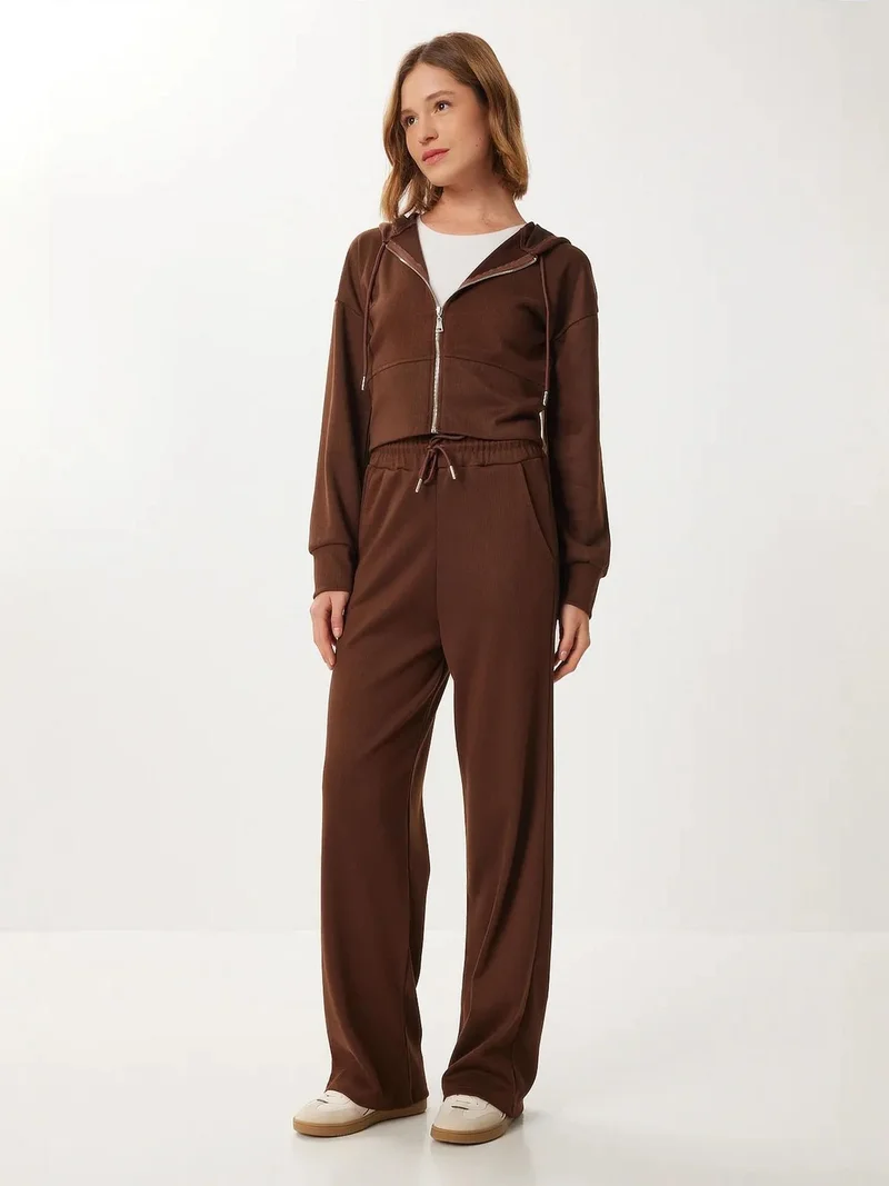 إسطنبول الساحرة ISTANBUL High Waist Zippered Two-Piece Coord Set