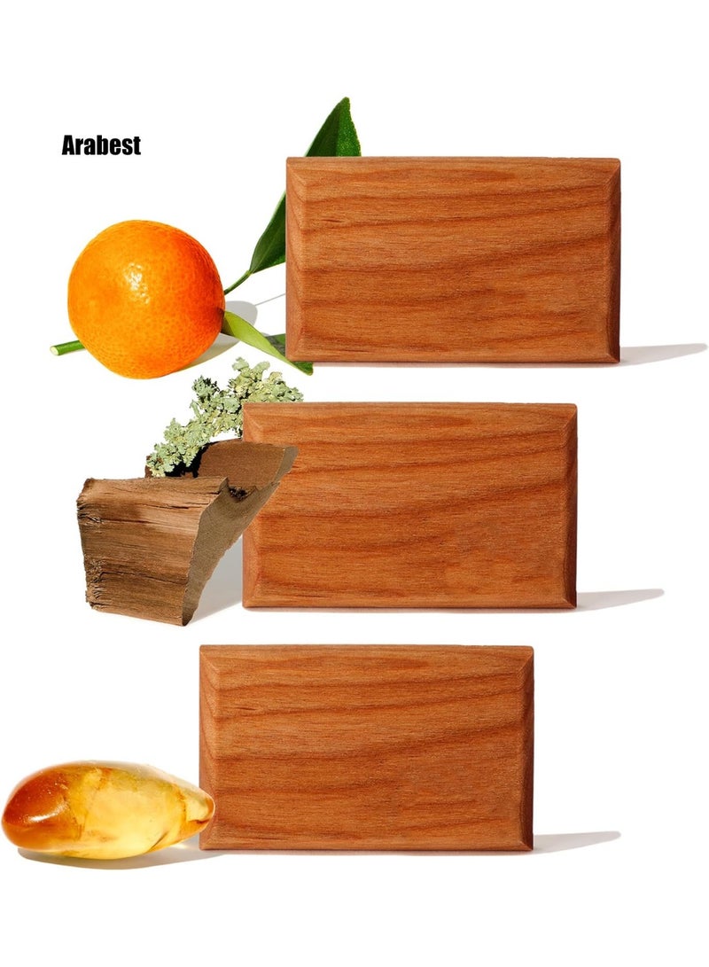 Arabest Car Air Freshener - The Original Wood Air Freshener - Car Odor Eliminator - Long Lasting Scent - Metal Clip - Essential Oils - Clean Ingredients - Variety 3 Pack Refill - NO CLIP INCLUDED - Image 1