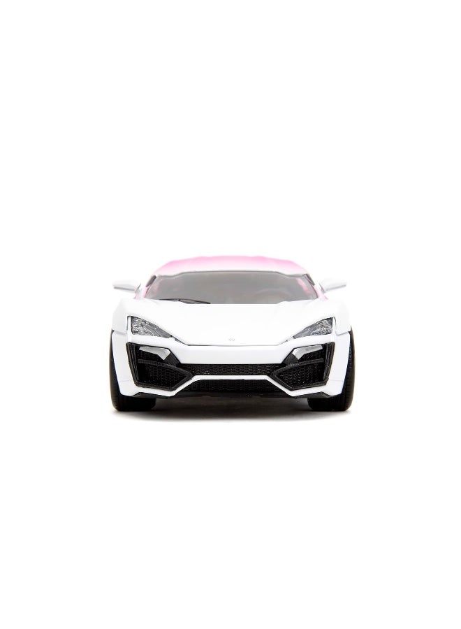 JADA سيارة ليكان هايبرسبورت داي كاست 2012 باللون الوردي (1:24، أبيض/وردي/بنفسجي) - Image 2