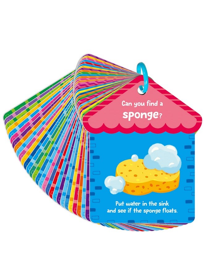 SpriteGru SpriteGru 30PCS Indoor Scavenger Hunt Cards, Double-Sided Card Toddler Activity Game for Homeschooling, Kids & Preschoolers, 1 Plastic Ring Included  - Image 1