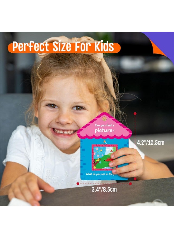SpriteGru SpriteGru 30PCS Indoor Scavenger Hunt Cards, Double-Sided Card Toddler Activity Game for Homeschooling, Kids & Preschoolers, 1 Plastic Ring Included  - Image 3