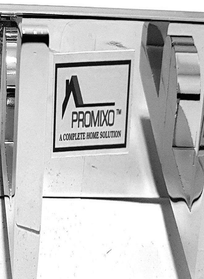 PROMIXO خطافات ملابس من الألومنيوم شديد التحمل من بروميكسو (عبوة من قطعتين) بأربعة دبابيس للباب والجدار، لون فضي. - Image 3
