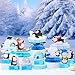 MiniInflat 12 Pcs Penguin Birthday Party Decoration Arctic Animals Honeycomb Centerpieces Winter Polar Bear Table Topper for Baby Baptism Birthday Party DecorationsPenguin - Image 4