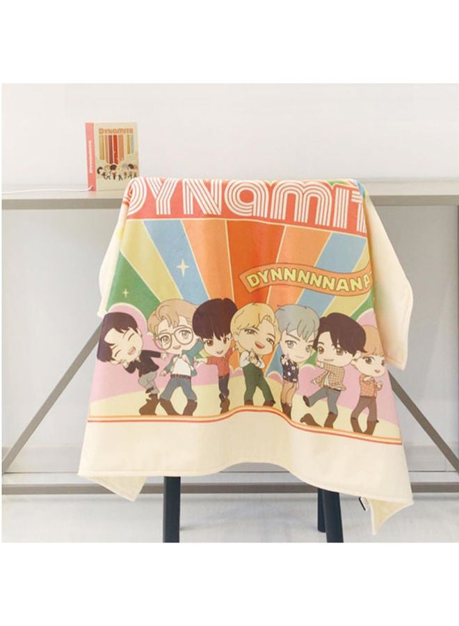 BT21 TinyTAN Dynamite Single Size Blanket Polyester 100 x 73 cm -Multicolour  - Image 3