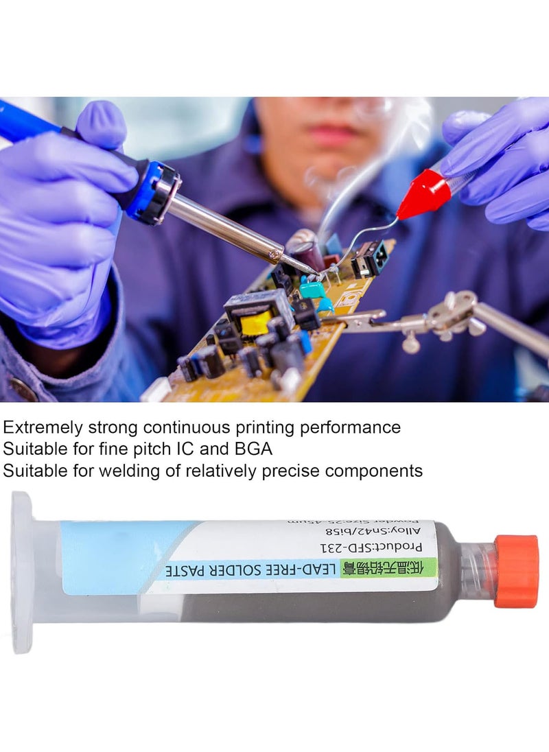GGOOT - Low Temperature Flux Paste Solder Flux Tin Paste Soldering Grease Gel Solder Paste CPU Repairs Tool - Image 1