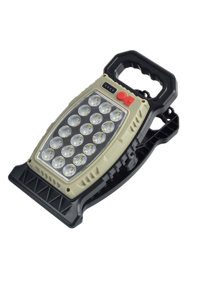 Ruiying Outdoor Car Repair Lamp Home Solar Courtyard Induction Lamp Learning Camping New Explosion Clip Flashlight