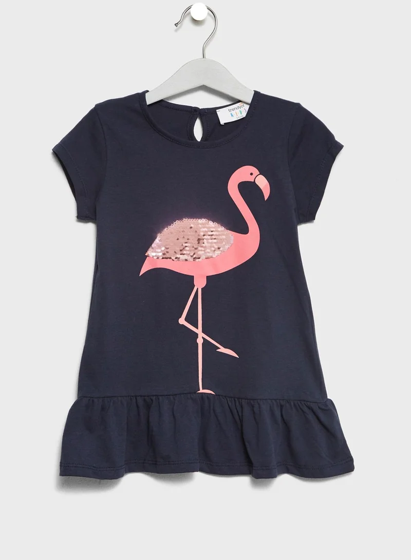 trendyol Little Flamingo Dress