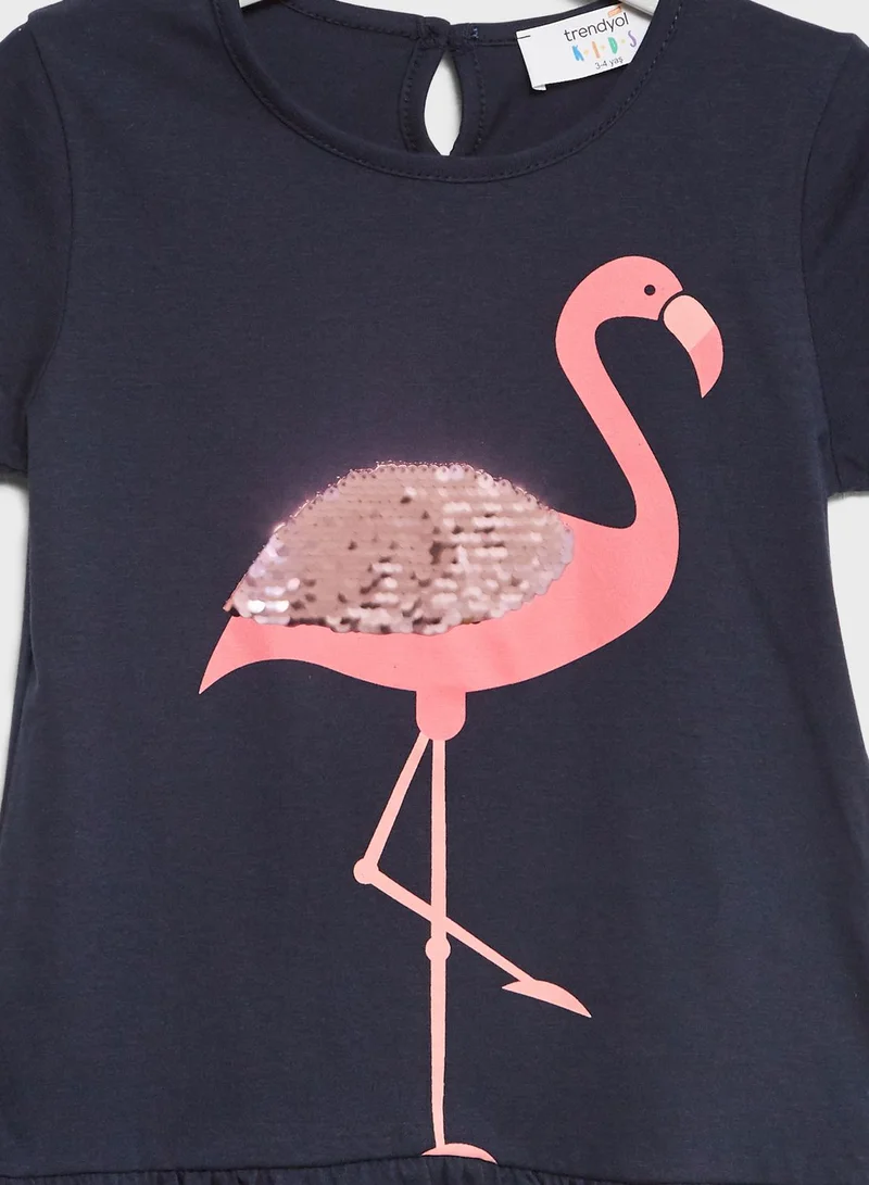 trendyol Little Flamingo Dress