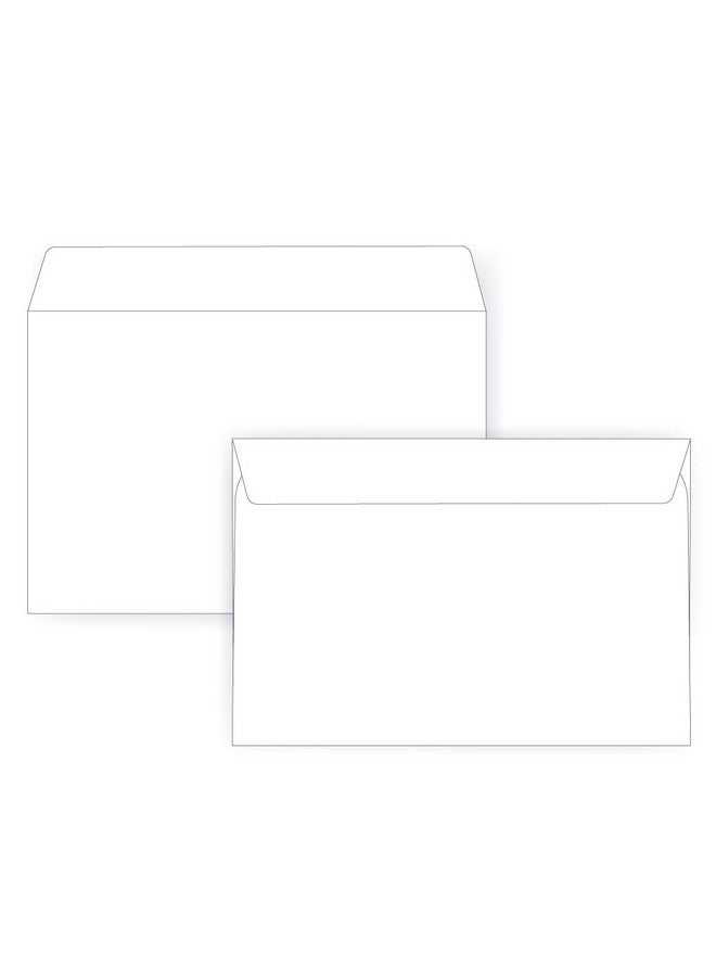 6 1/2 × 9 1/2 ظرف كتيب 24 جانب أبيض مفتوح (6.5 × 9.5) سلسلة أظرف كبيرة (عبوة من 100)