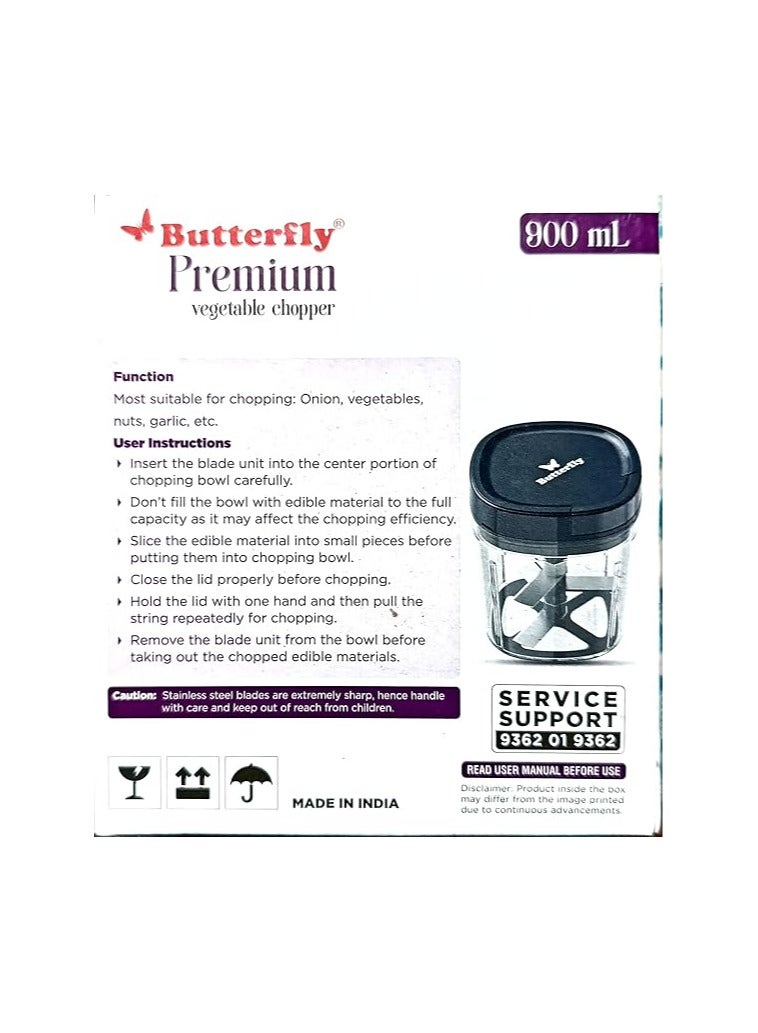 BUTTERFLY BUTTERFLY Mini Chopper 900 ML Blue - DLX  - Image 2