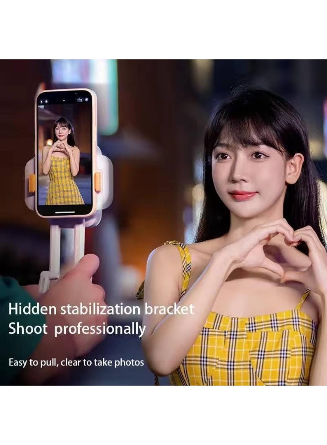 Table LED Video Light for Photography, Video Meetings All-in-one Selfie Light with 3 Color Modes | 14 RGB Color Mode, Portable Desk Phone Stand, Foldable and Rechargeable LED Light Tiktok - Image 2