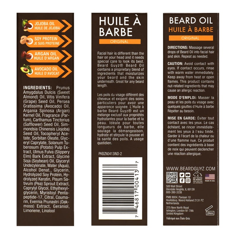 Beard Guyz Beard Oil â€“ Lightweight Beard Moisturizer & Conditioner â€“ Softens Facial Hair, Hydrates Skin Under Beard, Reduces Itch & Frizz â€“ Menâ€™s Grooming Oil, 2 oz - Image 5