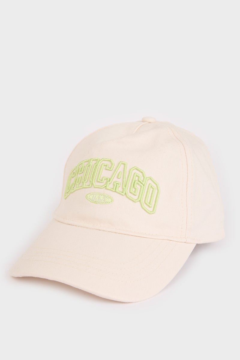 DeFacto Girl Embroidered Cotton Cap  - Image 1