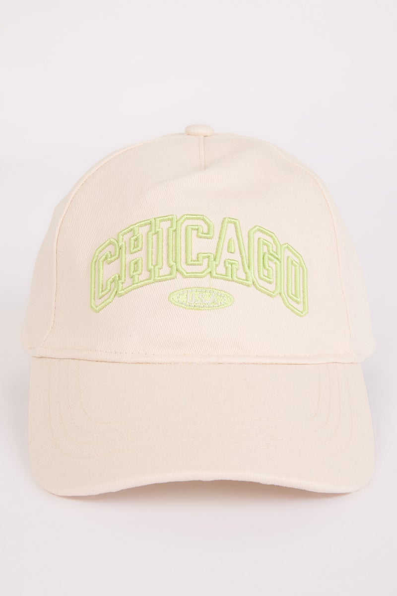 DeFacto Girl Embroidered Cotton Cap  - Image 4