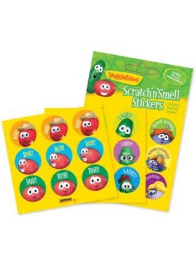 tabbies Veggietales Scratchmell Stickers Assorted Colors/Scents 54 Stickers Per Pack 33/4" H X 4" W Made In The Usa - Image 1