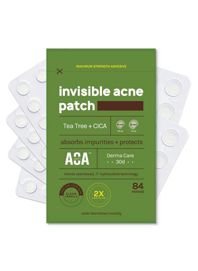 AOA STUDIO AOA STUDIO Absorbing Cover Healing Invisible Acne Patch Blemish Spot, Treatment, Facial Acne Patch Vegan, Cruelty Free, Hydrocolloid, Two Sizes 10mm 12mm (Total 84 Counts)  - Image 1