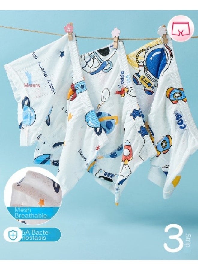 Fenton 3-pack Ultra-thin Autumn Astronaut Non-tight Boxer Briefs For Boys - Image 1