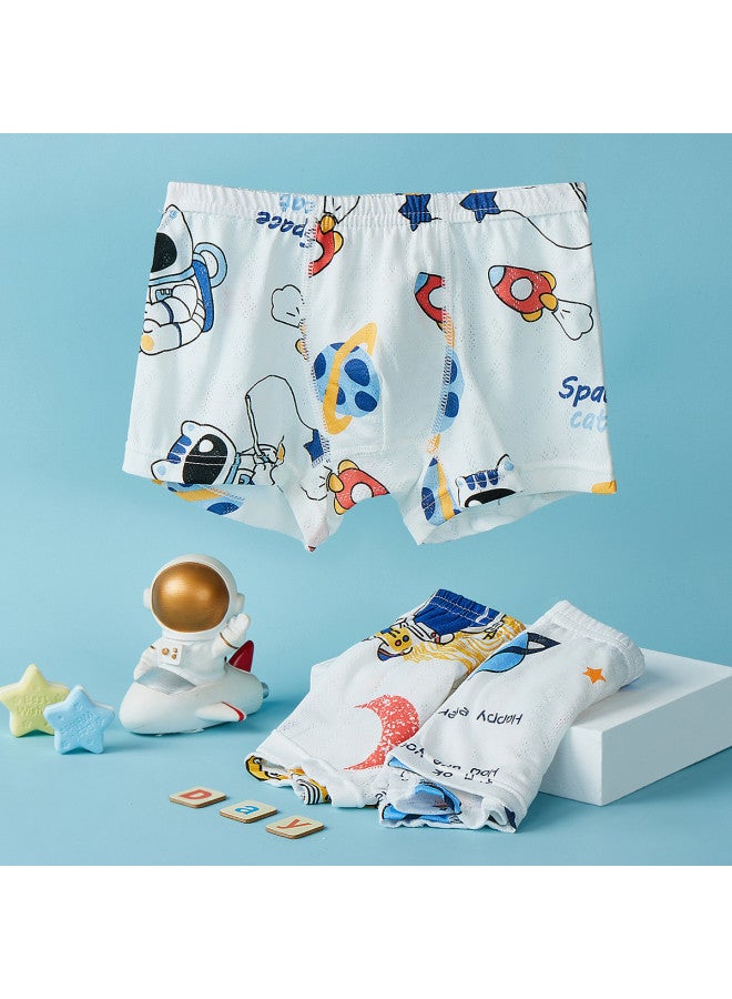 Fenton 3-pack Ultra-thin Autumn Astronaut Non-tight Boxer Briefs For Boys - Image 4
