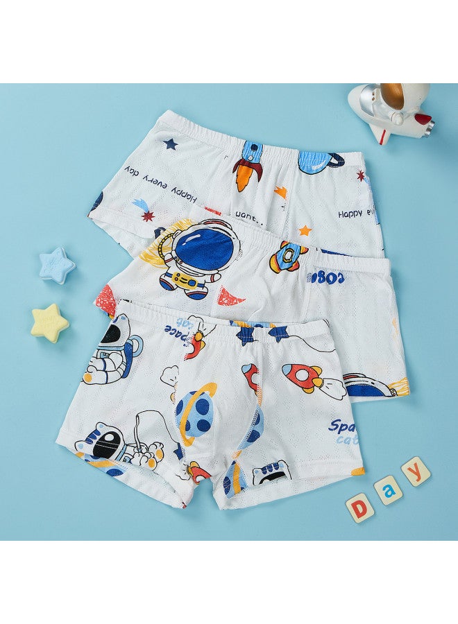 Fenton 3-pack Ultra-thin Autumn Astronaut Non-tight Boxer Briefs For Boys - Image 3