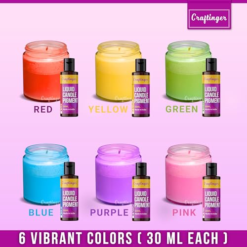 Craftinger Liquid Candle Dye Pigment, Vibrant Color for Making, Colour for All Type Wax Soy,Gel, Paraffin,Bees Wax for for Adults & Beginners - Image 3