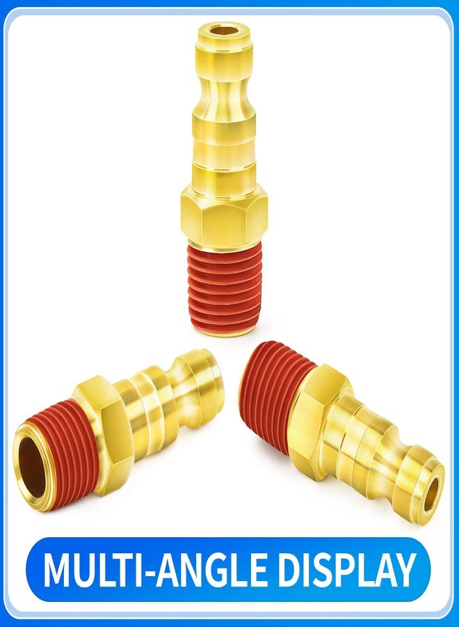 ChillWaves Automotive T-Style Air Plug, 1/4" NPT Male Pneumatic Plugs, Air Compressor Accessories Fittings(10-PACK) - Image 3