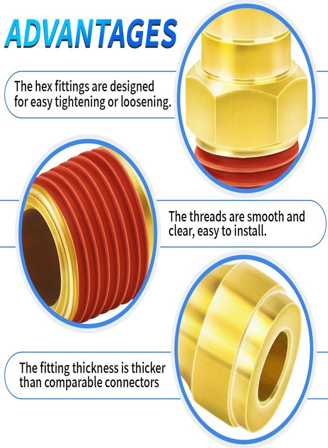 ChillWaves Automotive T-Style Air Plug, 1/4" NPT Male Pneumatic Plugs, Air Compressor Accessories Fittings(10-PACK) - Image 4