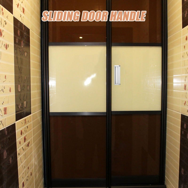 Recessed Flush Aluminum Hidden Pull Handle 128mm Hole Center for Sliding Closet Doors - Image 5