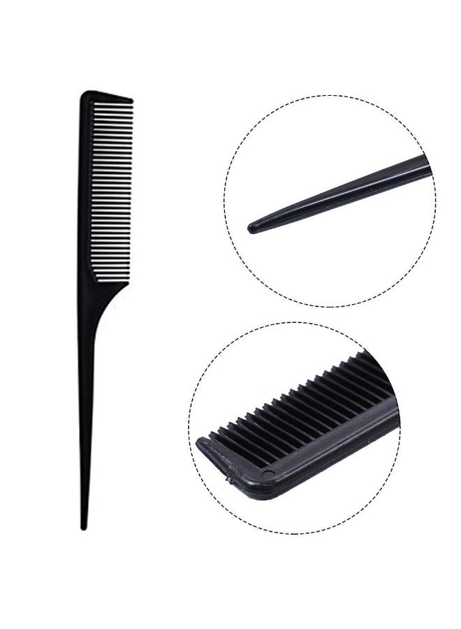 Red Blossom Professional Hair Combs Set – 10-Piece Black Salon Styling Tools Kit | Anti-Static, Heat-Resistant Combs for Cutting, Sectioning & Styling  - Image 2