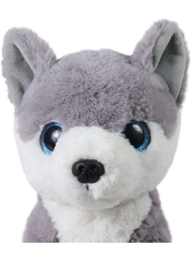 Mirada Cute Grey Glittery Eyes Husky Dog Soft Toy For Girls/Kids | Stuffed Plush Animal | - 25Cm - Image 4